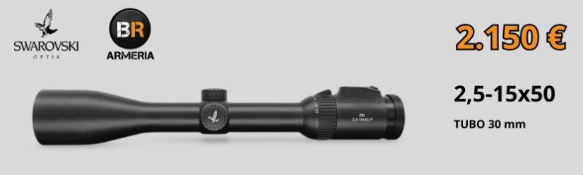 Visor Swarovski Z6i Gen3 2.5-15x50 L 4A-i