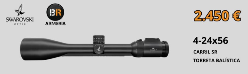 Visor Swarovski Z6i Gen3 4-24x56 BT 4A-i Carril SR