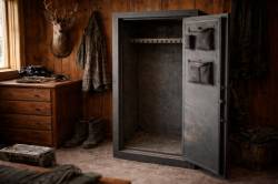 Armero vacío representando a los cazadores y tiradores con el nuevo reglamento de armas