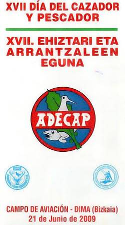Cartel del 17º día del cazador y pescador en Dima