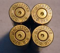 Culotes del cartucho calibre .270 Winchester