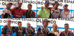 imagen de Jorge Ballesteros, Gonzalo de la Encarnación,  Gorka Ibáñez y Juan Antonio Díez;  ganadores de la 2ª Fase Copa Presidente Recorrido de Tiro