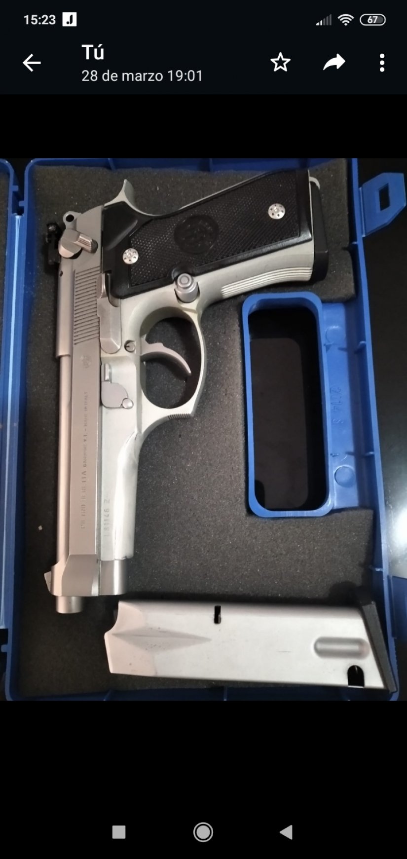 Imagen Pistola Beretta FS 92 INOX