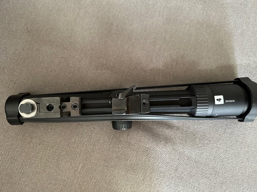 Imagen rifle Express Ego 9,3 x 74 con pletina entera, visor Zeiss diavari 1.1