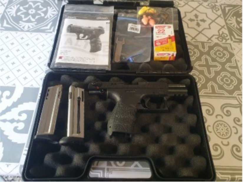 Imagen Pistola WUALHTER P22 calibre 22.lr