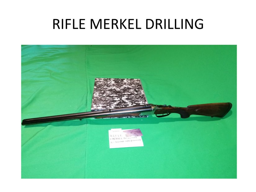 Imagen rifle MERKEL mod. 140, extractor en cal. 375 Holland & Holland Magnum
