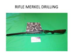 Imagen rifle MERKEL mod. 140, extractor en cal. 375 Holland & Holland Magnum