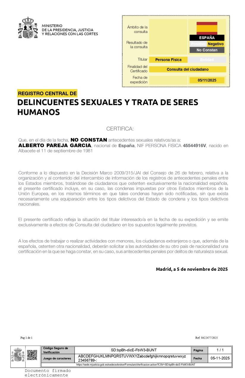 Imagen Buen ciudadano (carecer antecedentes sexuales)