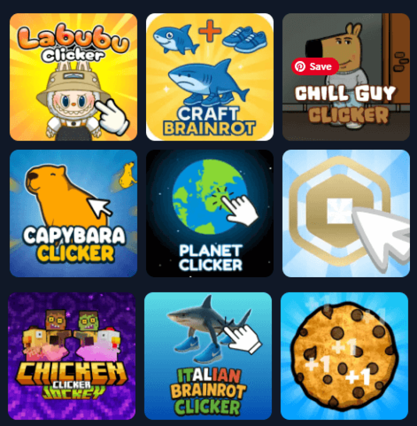 Imagen clicker games