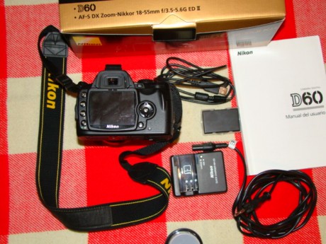 Por querer una superior vendo una Nikon D60 aún en garantía.
Cuerpo, cargador, batería, caja, instrucciones, 10