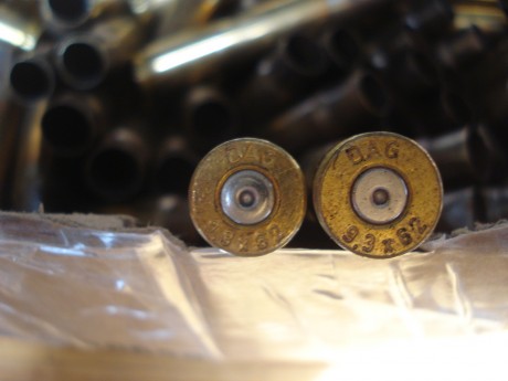 Vendo 300 vainas del calibre 9,3X62 de la marca DAG.-RWS, del Grupo Ruag Dynamit Nobel, con un solo disparo, 00