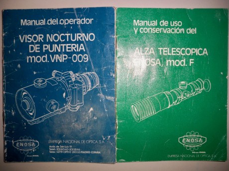 Busco EL VISOR NOCTURNO DE ENOSA O INDRA VNP009 Y  los manuales de los visores del cetme enosa F y el 00