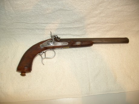 VENDO PISTOLA DE DUELO. MODELO ROCHATTE. FABRICADA POR P.BONDINI.CALIBRE 45 EN MUY BUEN ESTADO, PUES HA 01