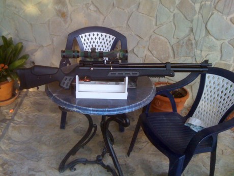 Hola companero, aqui presento mis armas:
1)Hatsan Torpedo TH Camo 6,35,una maquina de rifle,de verdad 81
