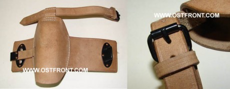 ¿Para qué es esa cartera de cuero que lleva amarrada este Mauser? ¿Es de época? 51