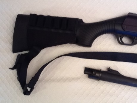 Vendo BENELLI NOVA de corredera. Con 2 cañones, el original de calibre 12 con punta de fibra optica y 11