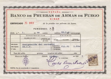 Me han regalado esta preciosidad, Carabina Santa Bárbara del 22LR de la Fábrica de Armas de Oviedo y me 11