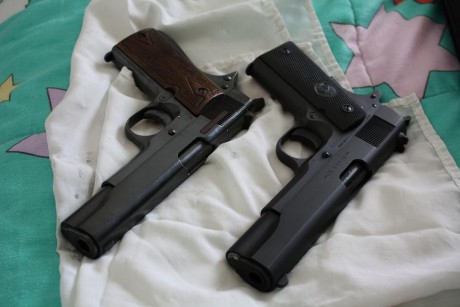 Mi pequeño homenaje a COLT y al diseño americano de armas ligeras. La foto es de mi amigo Sampedro. 91