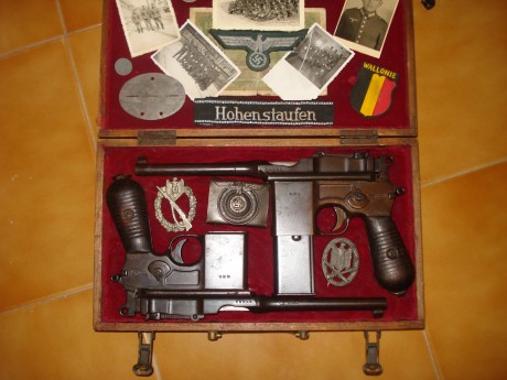hola.os enseño algunas mauser c-96 de mi coleccion 32