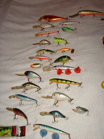 Hola a tod@s.
Vendo maletín de pesca con 23 rapalas,130 vinilos,(pickies,mogambos,lombrices,ranas,cangrejos,)todos 01