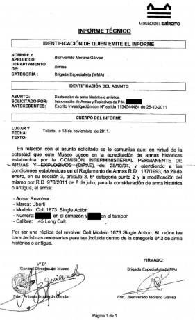 Hoy he estado en mi armeria y le he comentado a mi armero lo que se dice sobre las armas que disparan 40