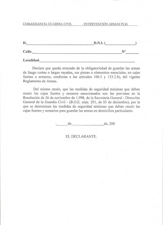 Hola a todos,
tengo una duda referente a si necesitaría armero o no. 
Mi padre está pensando en vender 40