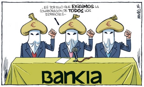 Ayer se produjo la dimisión de Rodrigo Rato que estaba al frente de la entidad financiera Bankia, propone 130