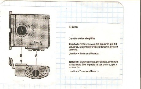 Cómo regulais el alza de vuestra arma a mano alzada o con ayuda de  algun soporte, apoyo?
Las iniciales 10