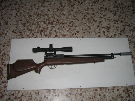 PUES ESO , esta mañana me ha llegado procedente de un cambio este juguete , una benja marauder del .22 00