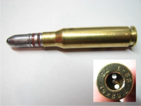 Bueno, os cuento la última prueba que he realizado con el 308W, utilizando puntas de plomo y cargas reducidas.
El 02
