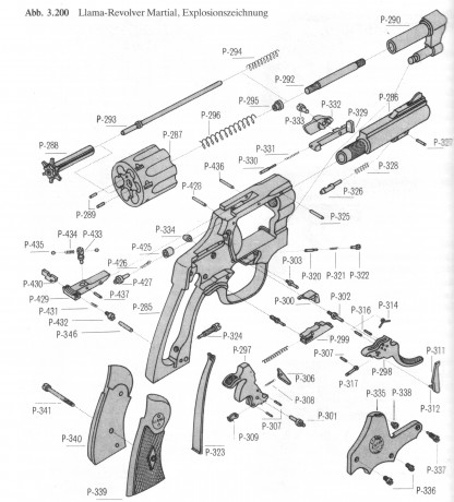 Hola compañero teneis por casualidad el despiece completo de este revolver,por que lo encuentro en la 10