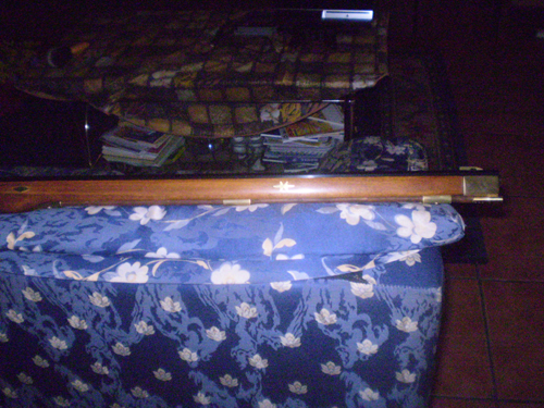 Hola compañeros,quiero enseñaros el cambio de imagen que le dado a mi rifle,no es gran cosa pero me quedó 10