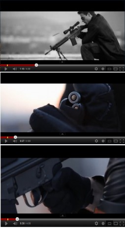 Este videoclip se ha rodado con un Cetme con visor, y lo que más me raya es que se ve claramente cargandolo 40