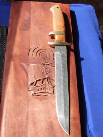 Cuchillo Tipo Fighter en Damasco
Un tipo de cuchillo que me encanta por su dificultad, he realizado varios 00