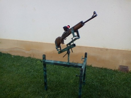 No tengo en mi zona donde poner el rifle a tiro y al  final lo voy a hacer por mi cuenta.
Como un banco 70