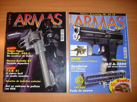 Hola!!!

Vendo los siguientes numeros sueltos de la revista ARMAS:

183, 221, 226, 228, 230, 233, 238, 12