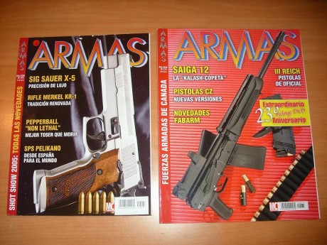 Hola!!!

Vendo los siguientes numeros sueltos de la revista ARMAS:

183, 221, 226, 228, 230, 233, 238, 32