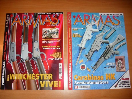 Hola!!!

Vendo los siguientes numeros sueltos de la revista ARMAS:

183, 221, 226, 228, 230, 233, 238, 42