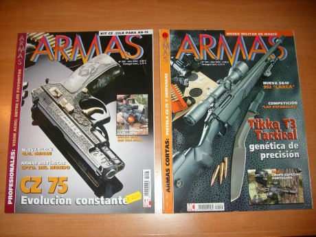 Hola!!!

Vendo los siguientes numeros sueltos de la revista ARMAS:

183, 221, 226, 228, 230, 233, 238, 50