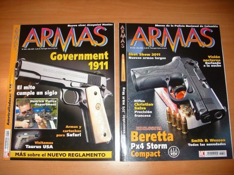 Hola!!!

Vendo los siguientes numeros sueltos de la revista ARMAS:

183, 221, 226, 228, 230, 233, 238, 62