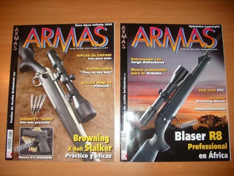 Hola!!!

Vendo los siguientes numeros sueltos de la revista ARMAS:

183, 221, 226, 228, 230, 233, 238, 60