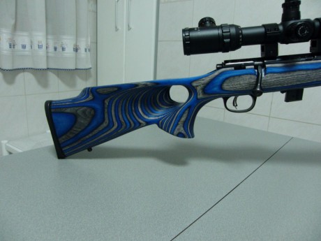 Pues aqui os presento la modificacion que he realizado a mi carabina, puesto que la culata que trae de 01