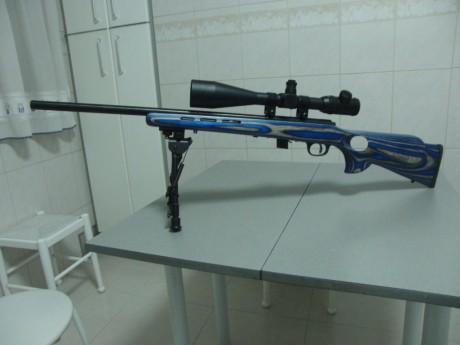 Pues aqui os presento la modificacion que he realizado a mi carabina, puesto que la culata que trae de 12