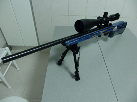 Pues aqui os presento la modificacion que he realizado a mi carabina, puesto que la culata que trae de 10