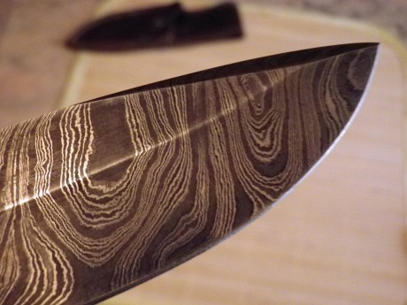 Pongo a la venta  esta belleza de cuchillo de mi colección de damascos fabricado por un artesano pakistaní. 01