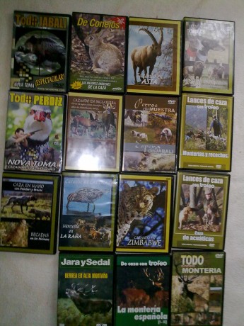 Hola compañeros,se vende 15 dvd de todo tipo de caza, de diversas revistas de caza, son originales y estan 02