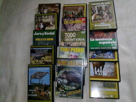 Hola compañeros,se vende 15 dvd de todo tipo de caza, de diversas revistas de caza, son originales y estan 00