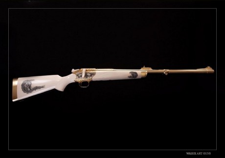 hola,aqui os pongo unas fotos de un rifle de la casa blaser,de super lujo.por supuesto no es mio,ya lo 00