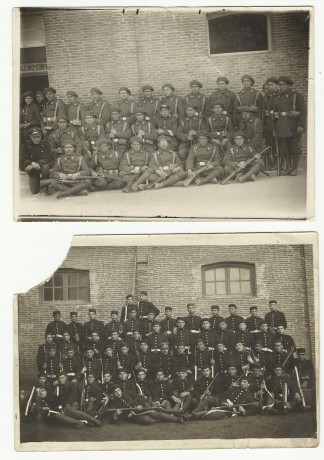 Revolviendo en el baúl de los recuerdos he encontrado estas dos fotos que escaneo.
No reconozco a nadie, 00