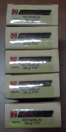 Vendo munición de la marca Hornady, cal.450Marlin,325gr. FTX.Últimas 5 cajas.

PVP: 94€/CAJA.

CONTACTO:

e-mail: 01